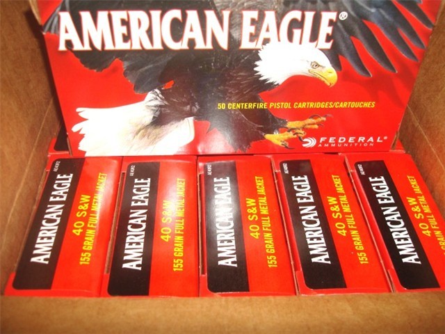Federal American Eagle - .40s&w 165 FMJ - 50 Rounds